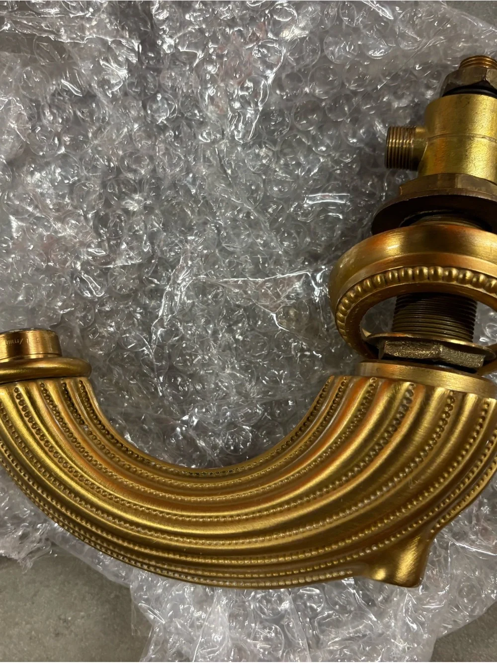 Sherle Wagner Gold Vessel Sink, bath fixtures as shown. All for price listed.